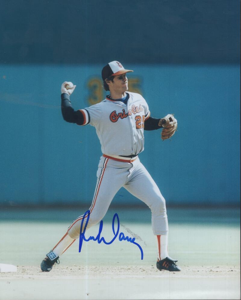 RICH DAUER ORIOLES SIGNED AUTOGRAPHED 8X10 PHOTO  W/ COA 