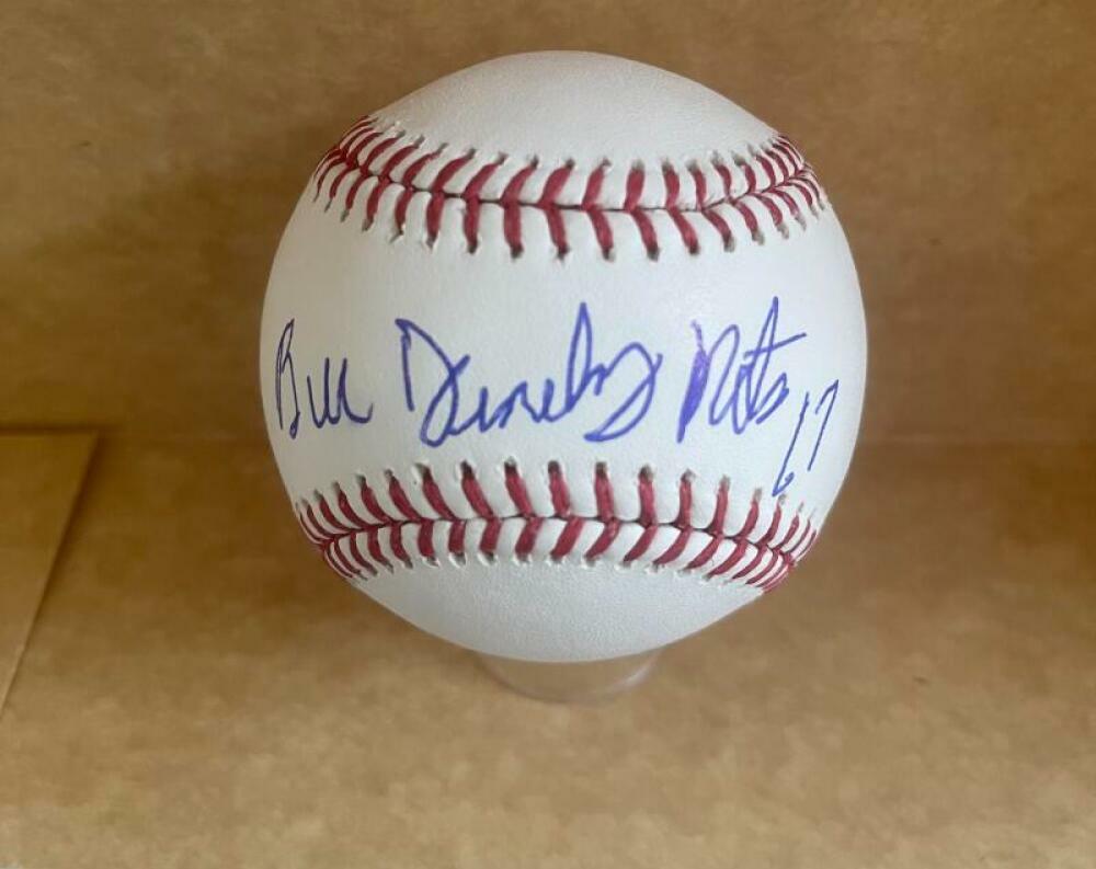 BILL DENEHY METS 67 SIGNED AUTOGRAPHED M.L. BASEBALL JSA UU19952