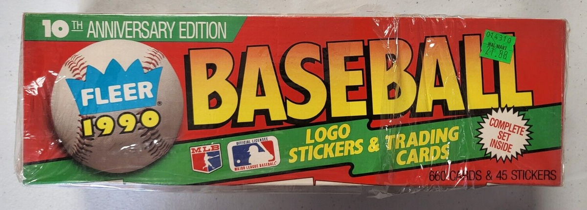 1990 FLEER 10TH ANNIVERSARY EDITION BASEBALL COMPLETE CARD SET 660 SEALED