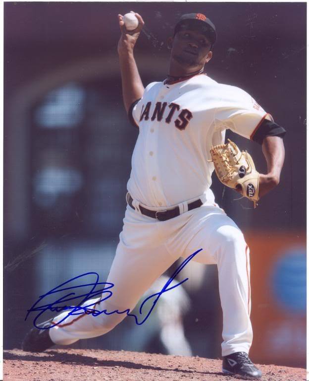 OSIRIS MATOS SAN FRANCISCO GIANTS SIGNED 8X10 PHOTO COA
