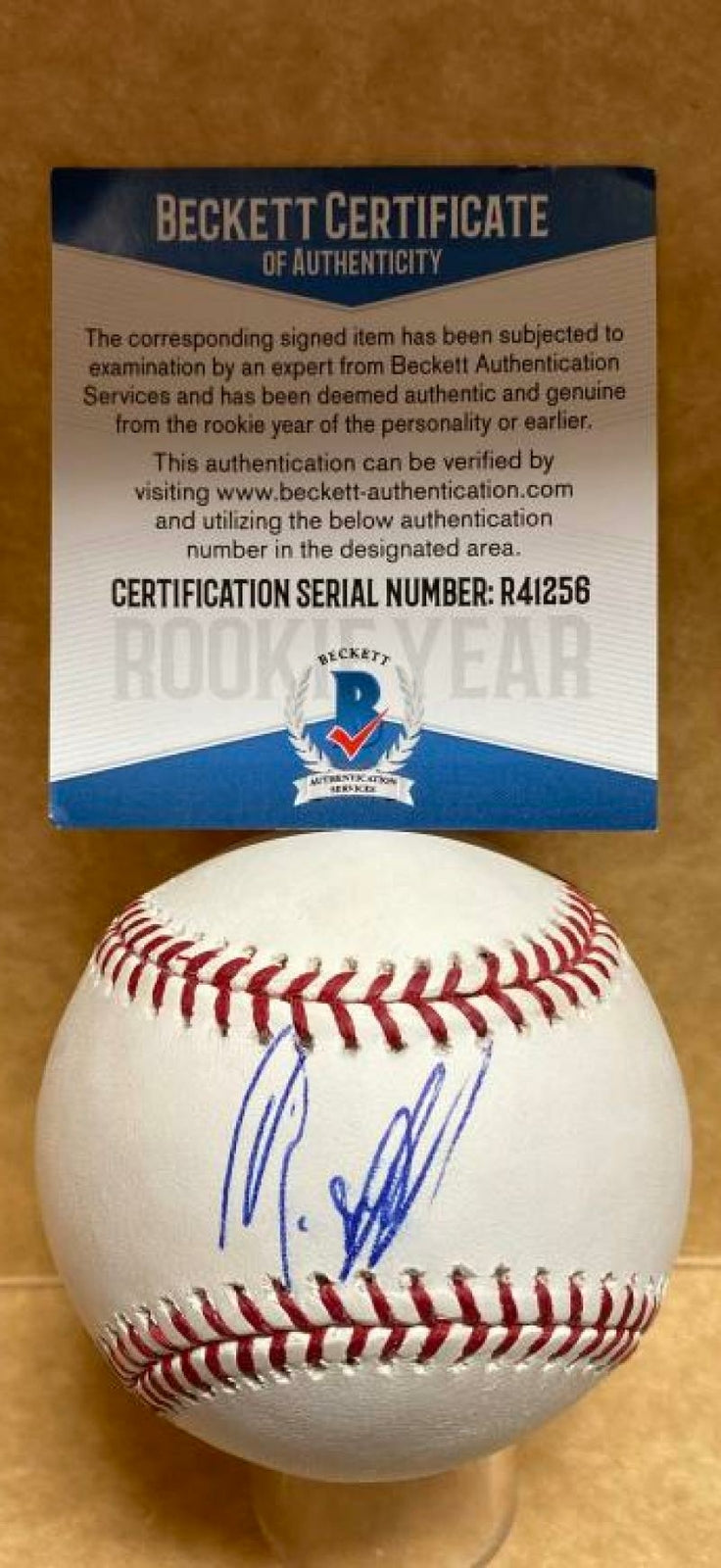 GABRIEL MACIEL MINNESOTA TWINS ROOKIE YEAR SIGNED M.L. BASEBALL BECKETT R41256