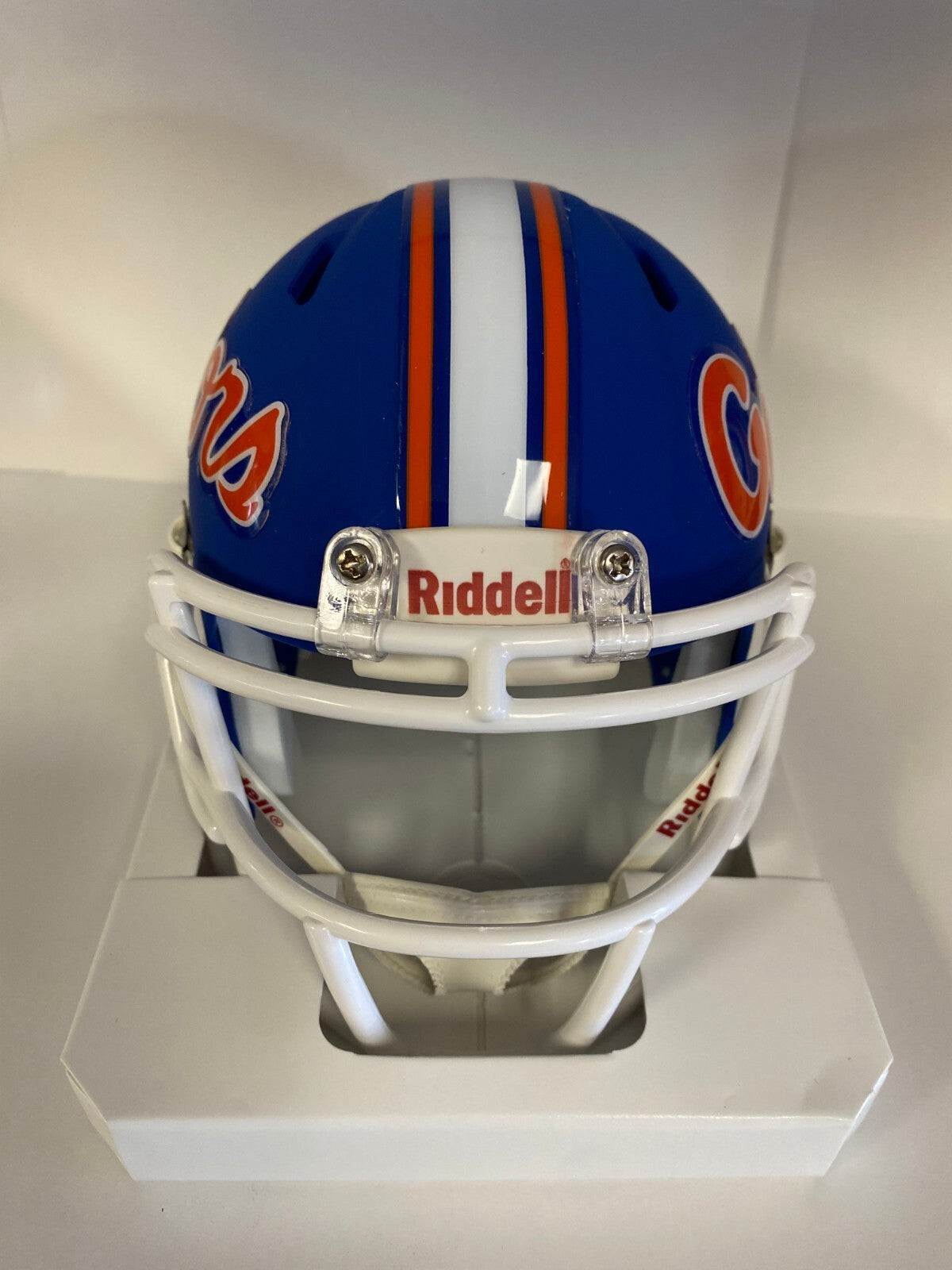 NCAA FOOTBALL FLORIDA GATORS TEAM LOGO MINI HELMET UNSIGNED