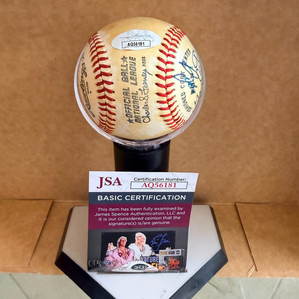 EXPOS GARY CARTER FRANCONA LEE BURRISWALLACH 3 MORE N.L. BASEBALL JSA AUTH