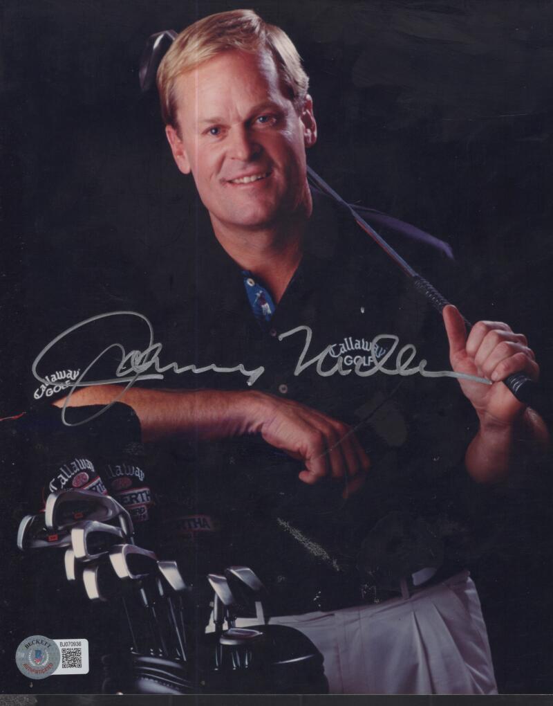 JOHNNY MILLER FAMOUS GOLFER  SIGNED AUTOGRAPHED 8X10 PHOTO BECKETT BJ070936