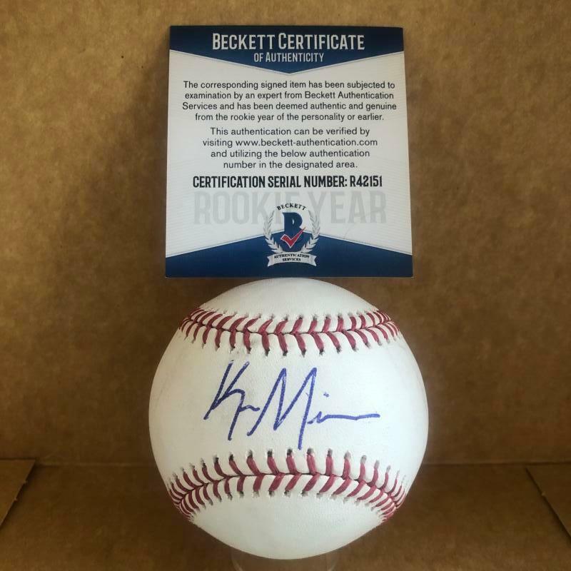 KAMERON MISNER MIAMI MARLINS ROOKIE YEAR SIGNED AUTO M.L. BASEBALL BAS R42151