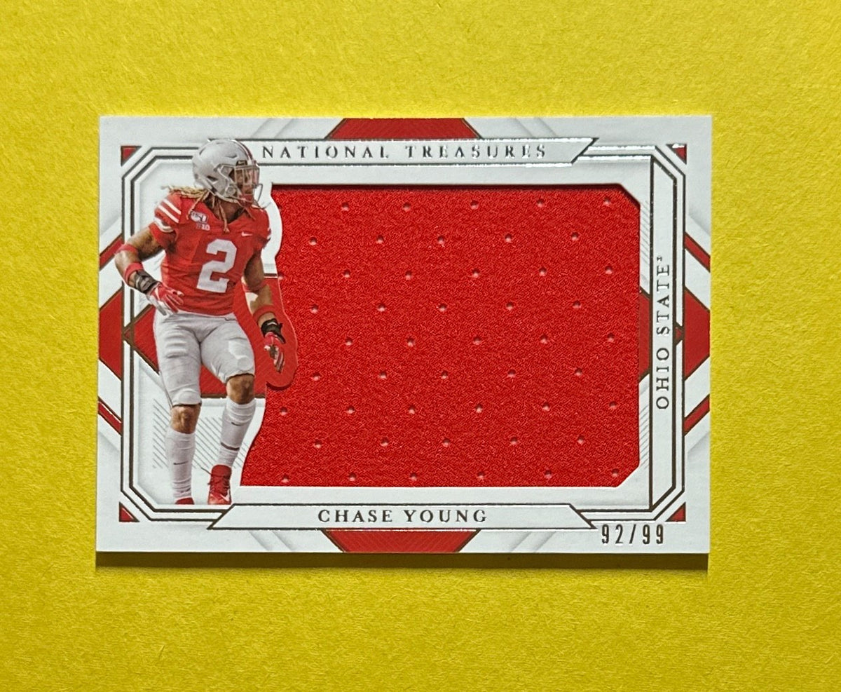 2021 PANINI NATIONAL TREASURES COLLEGIATE CHASE YOUNG JUMBO RELIC /99 #SL-CY