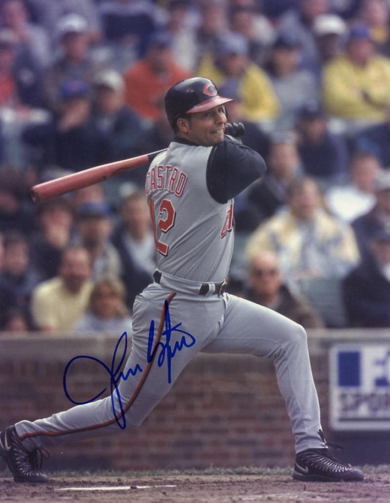 JUAN CASTRO CINCINNATI REDS SIGNED AUTOGRAPHED 8X10 PHOTO W/COA