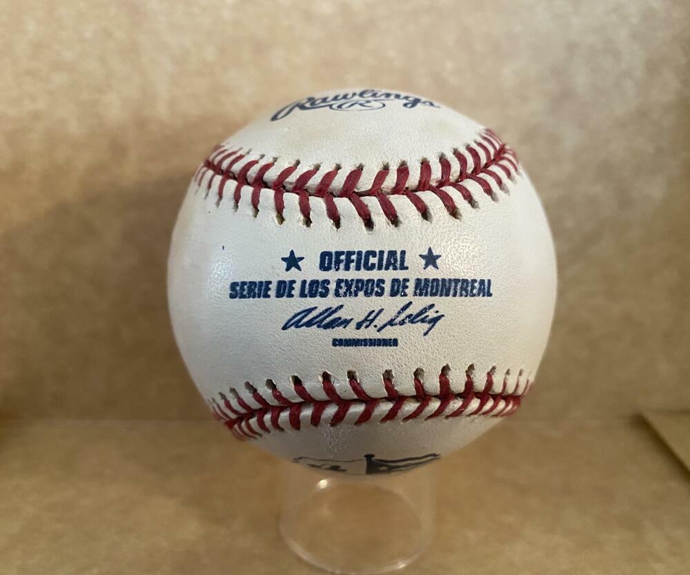 JEFF COX EXPOS/PIRATES/WHITE SOX SIGNED AUTOGRAPHED M.L. BASEBALL W/ COA