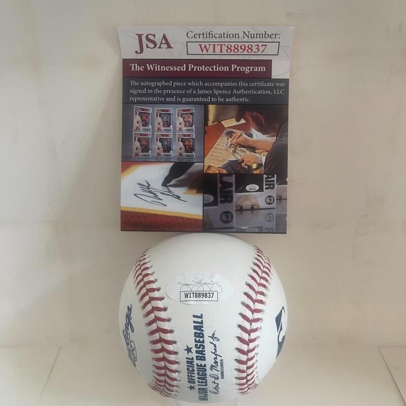 JIM THOME HOF 18 WHITE SOX SIGNED AUTOGRAPHED M.L. BASEBALL JSA WIT889837