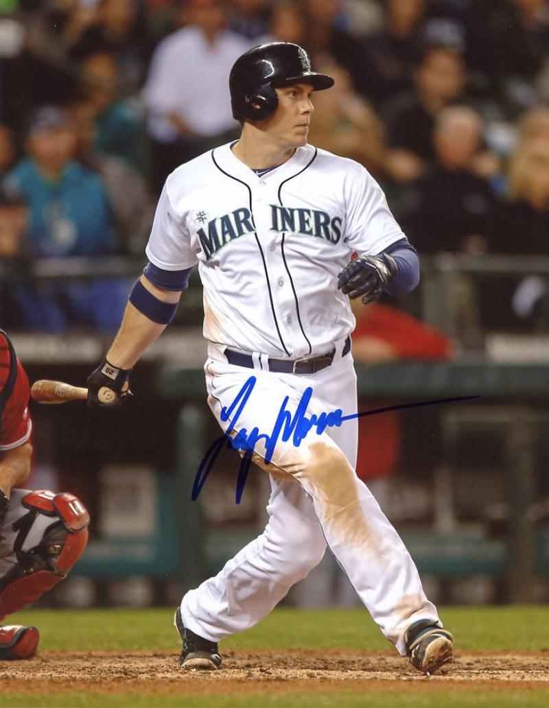 LOGAN MORRISON SEATTLE MARINERS SIGNED 8X10 PHOTO W/COA
