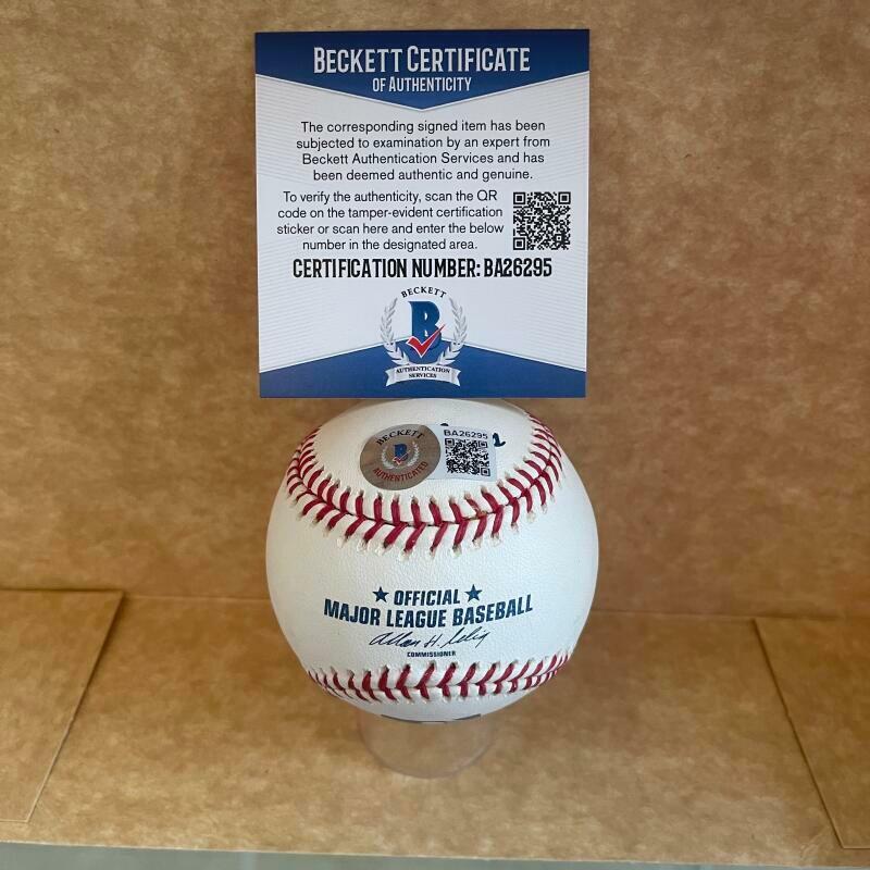 AUSTIN KEARNS REDS/NATIONALS  SIGNED AUTO M.L. BASEBALL BAS BA26295