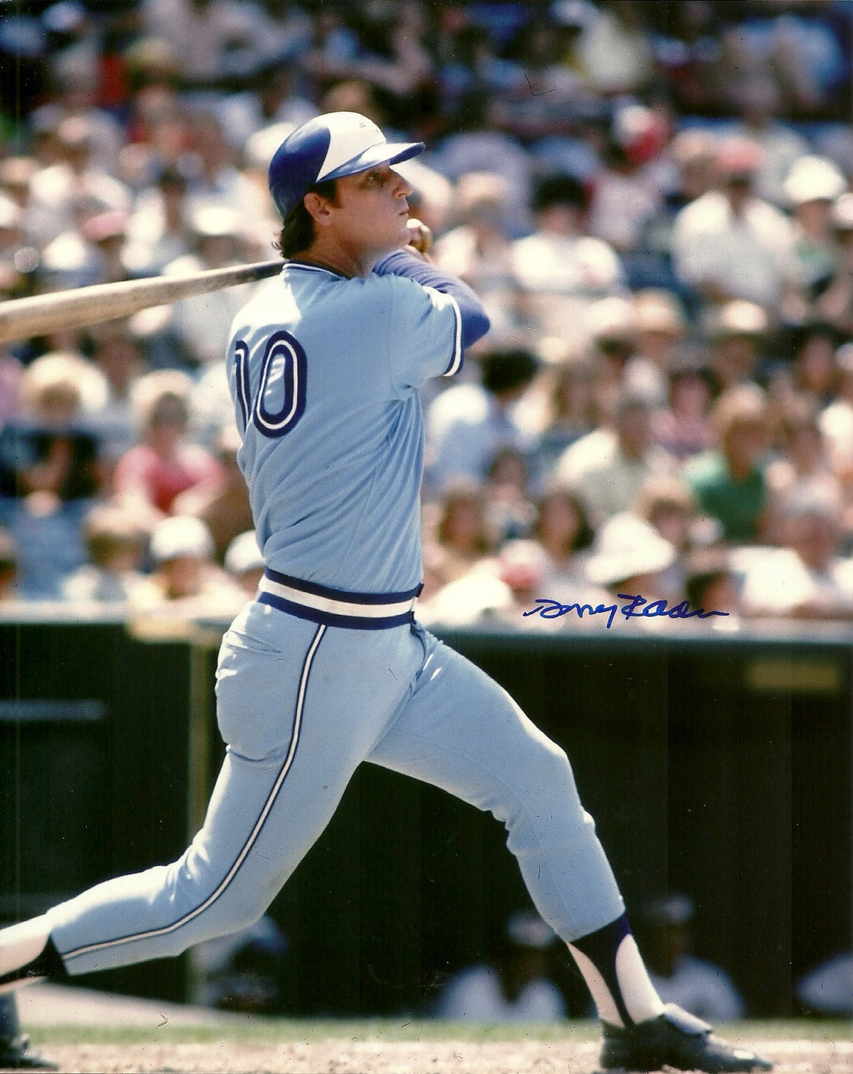 DOUG RADER TORONTO BLUE JAYS SIGNED AUTOGRAPHED 8x10 PHOTO W/COA ACTION