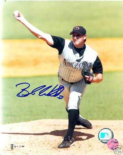 BRANDON WEBB ARIZONA DIAMONDBACKS SIGNED 8X10 PHOTO COA