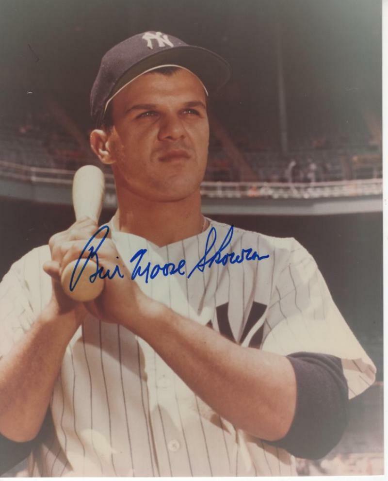 BILL MOOSE SKOWRON NEW YORK YANKEES SIGNED AUTOGRAPHED 8X10 W/ COA