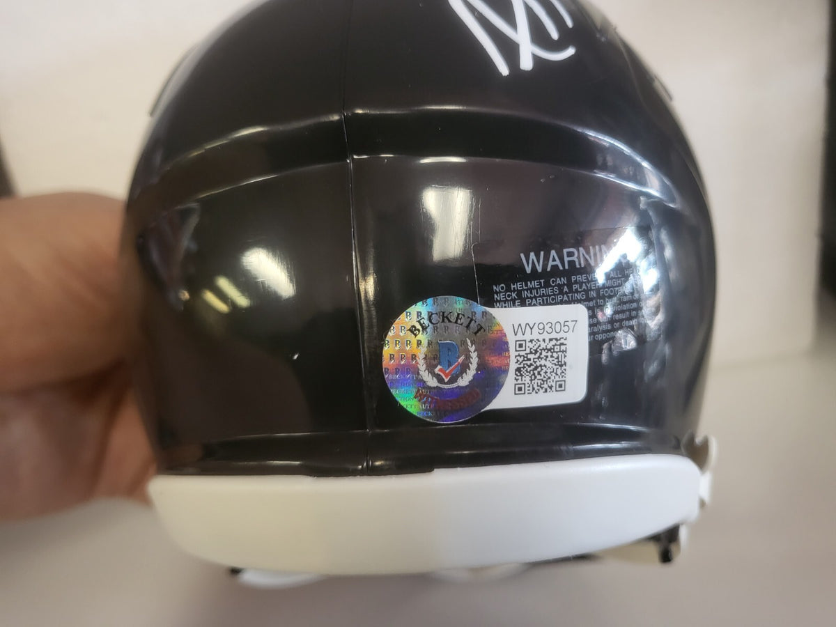 RAY LEWIS BALTIMORE RAVENS SIGNED AUTOGRAPHED AUTO MINI HELMET BECKETT