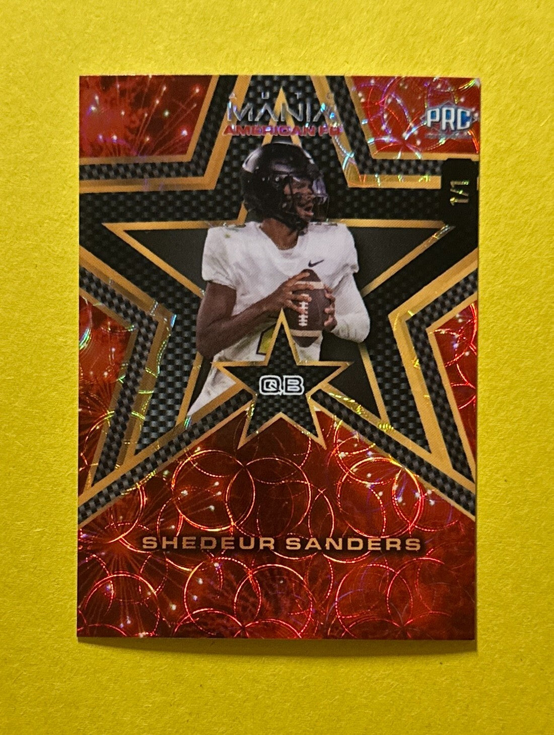 2024 WILDCARD AMERICAN FB SHEDEUR SANDERS PRC 1/1 HOLO-FLUX #AMASP-SS