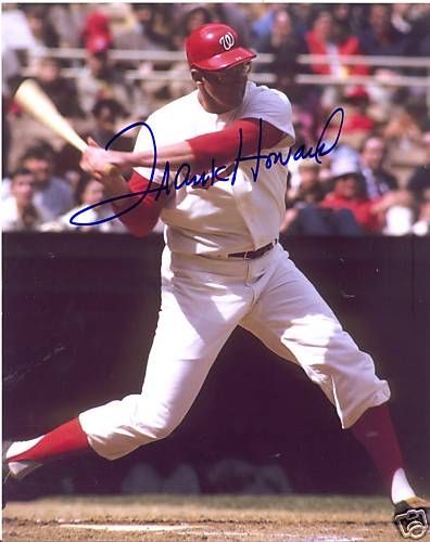 FRANK HOWARD WASHINGTON SENATORS SIGNED 8X10 PHOTO COA