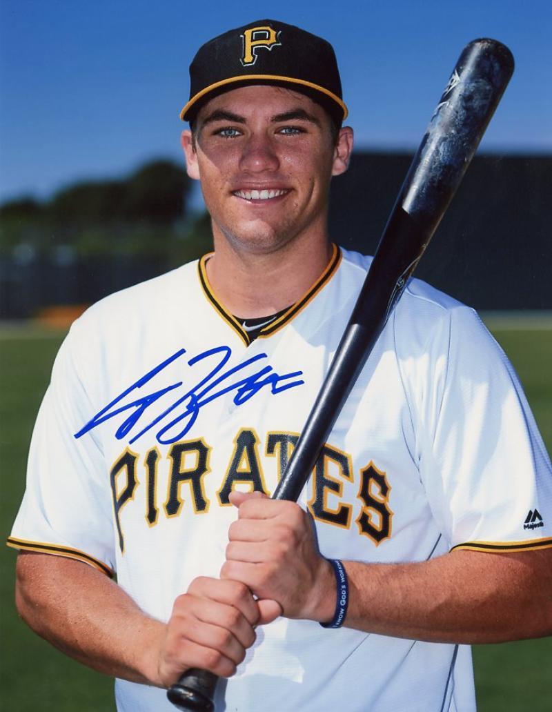 CASEY HUGHSTON PITTSBURGH PIRATES SIGNED  8X10 PHOTO W/COA