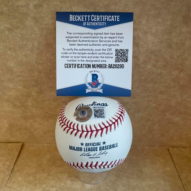 KENSHIN KAWASAKI SIGNED AUTOGRAPHED M.L. BASEBALL BAS BA26290