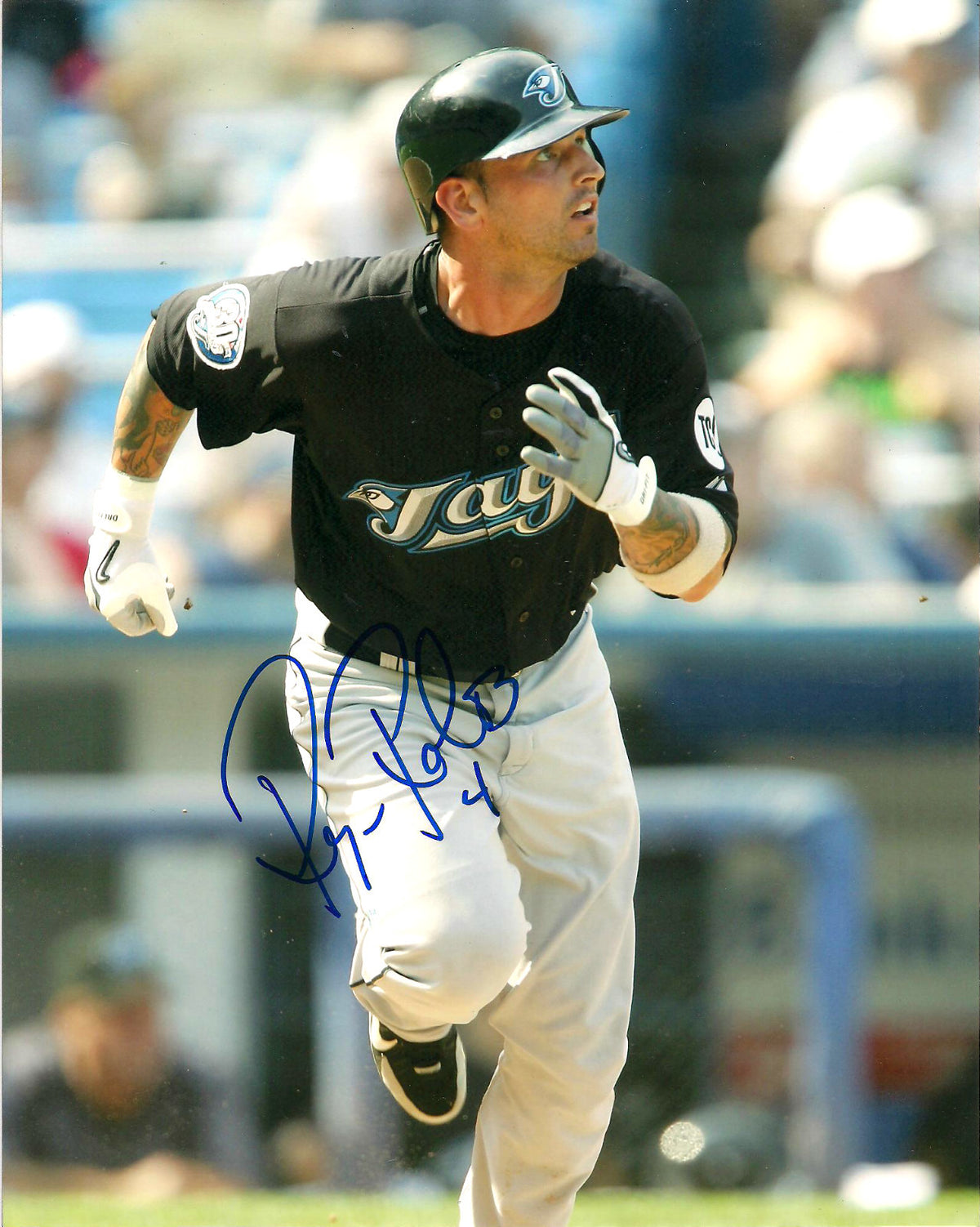 RYAN ROBERTS TORONTO BLUE JAYS SIGNED AUTOGRAPHED 8X10 PHOTO W/COA