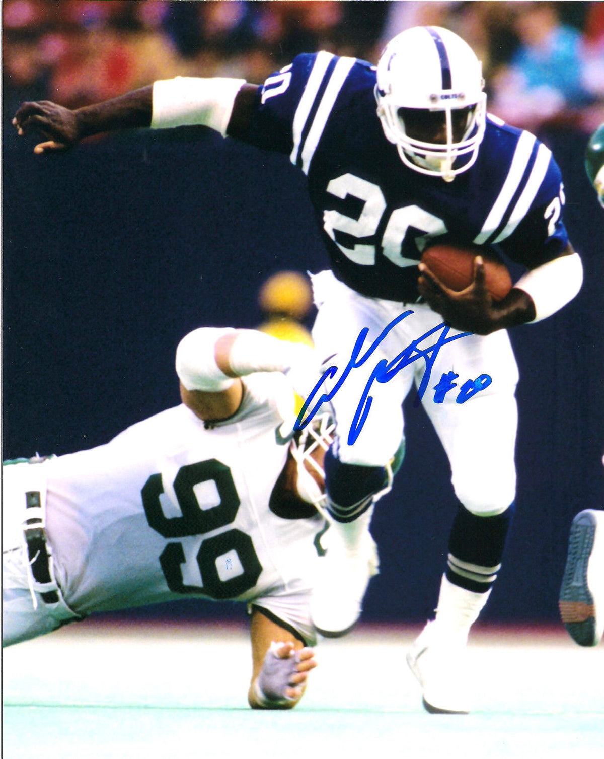 ALBERT BENTLEY INDIANAPOLIS COLTS AUTOGRAPHED SIGNED 8X10 PHOTO W/COA