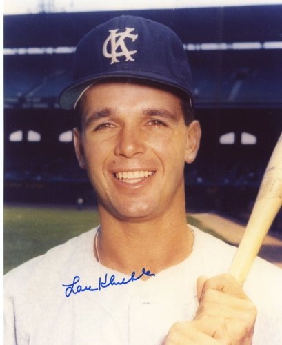 LOU KLIMCHOCK KANSAS CITY A'S SIGNED 8X10 PHOTO W/COA