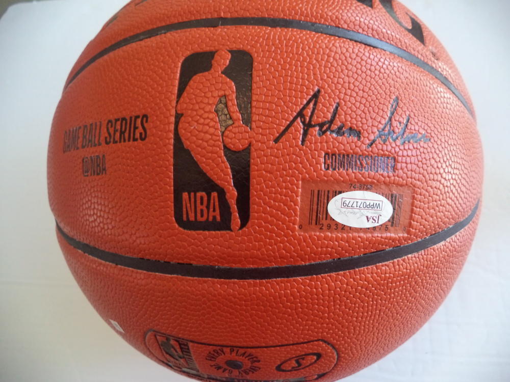 KEVIN  KNOX KNICKS SIGNED SPALDING BASKETBALL "9TH OVERALL" ROOKIE JSA WPP071779