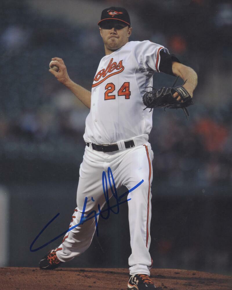 CHRIS TILLMAN BALTIMORE ORIOLES  SIGNED AUTOGRAPHED 8X10 PHOTO W/ COA