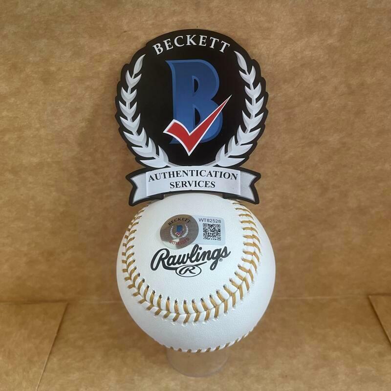 ANDRE DAWSON CUBS/EXPOS SIGNED AUTO GOLD GLOVE 8X G G BASEBALL BAS WITNESSED