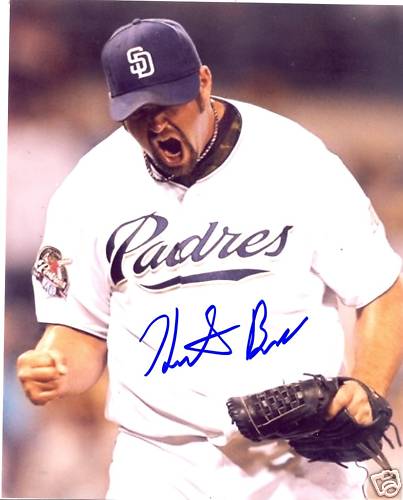 HEATH BELL SAN DIEGO PADRES SIGNED 8X10 PHOTO W/COA