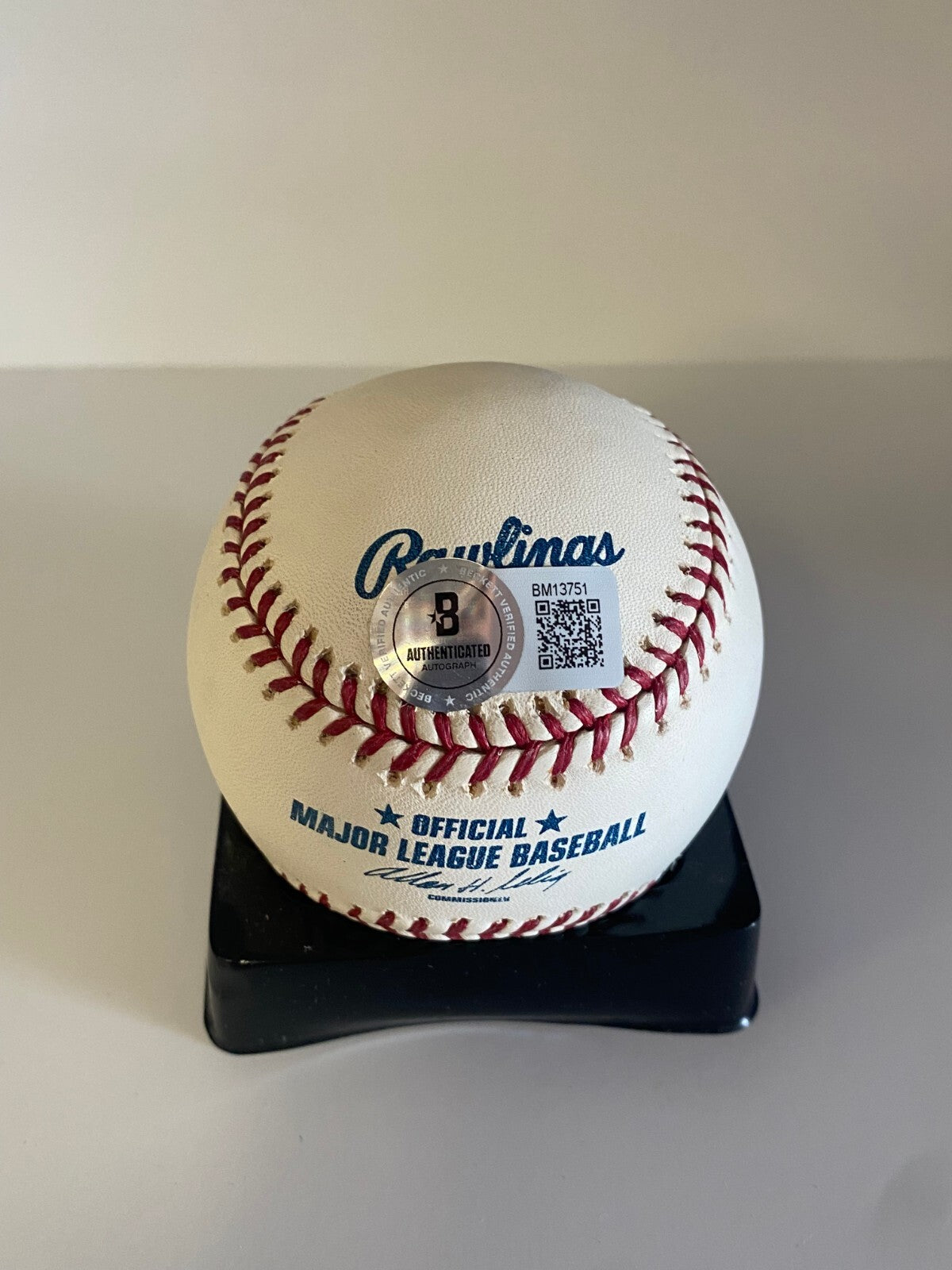 JACK MCKEON REDS/MARLINS/ROYALS SIGNED AUTOGRAPHED M.L. BASEBALL BECKETT AUTH
