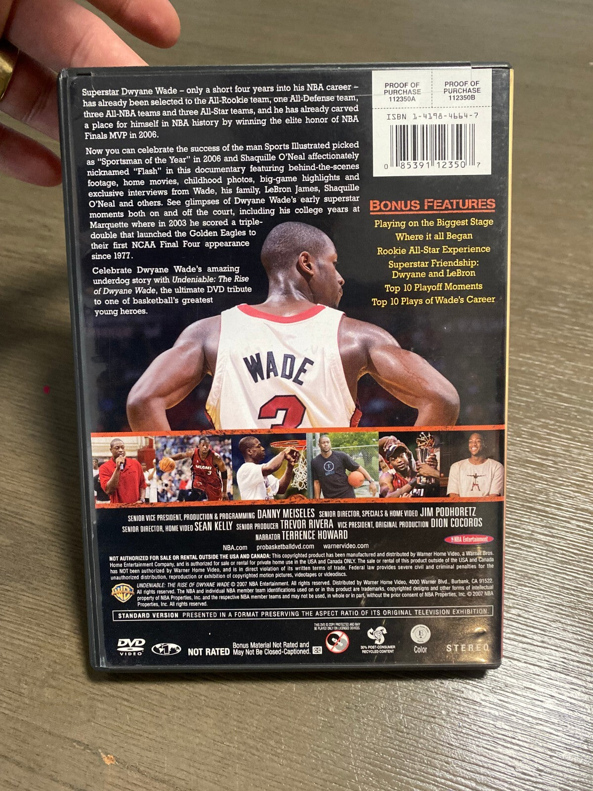 DWAYNE WADE MIAMI HEAT SIGNED AUTOGRAPHED THE RISE OF D.WADE DVD W/COA RARE