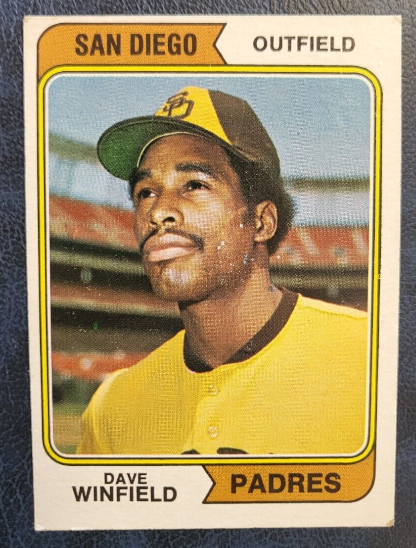 1974 TOPPS DAVE WINFIELD PADRES ROOKIE RC BASEBALL CARD #456 VINTAGE
