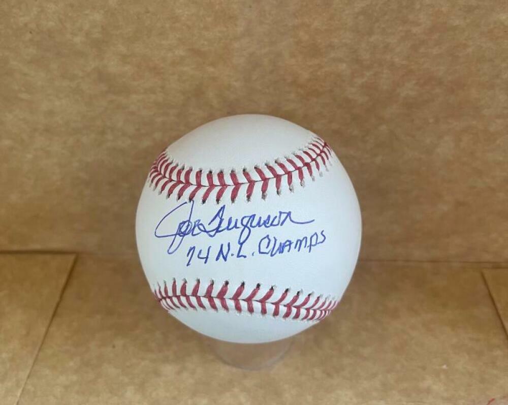 JOE FERGUSON DODGERS 74 NL CHAMPS SIGNED AUTOGRAPHED M.L. BASEBALL BAS BC94495