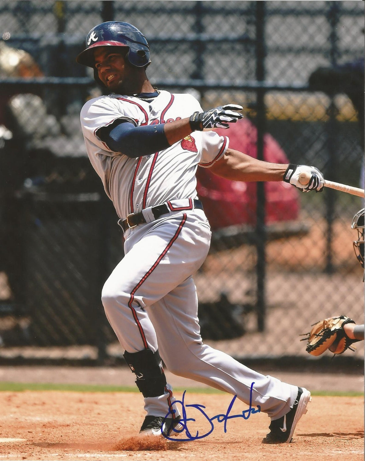 EDWARD SALCEDO ATLANTA BRAVES AUTOGRAPHED SIGNED 8X10 PHOTO W/COA