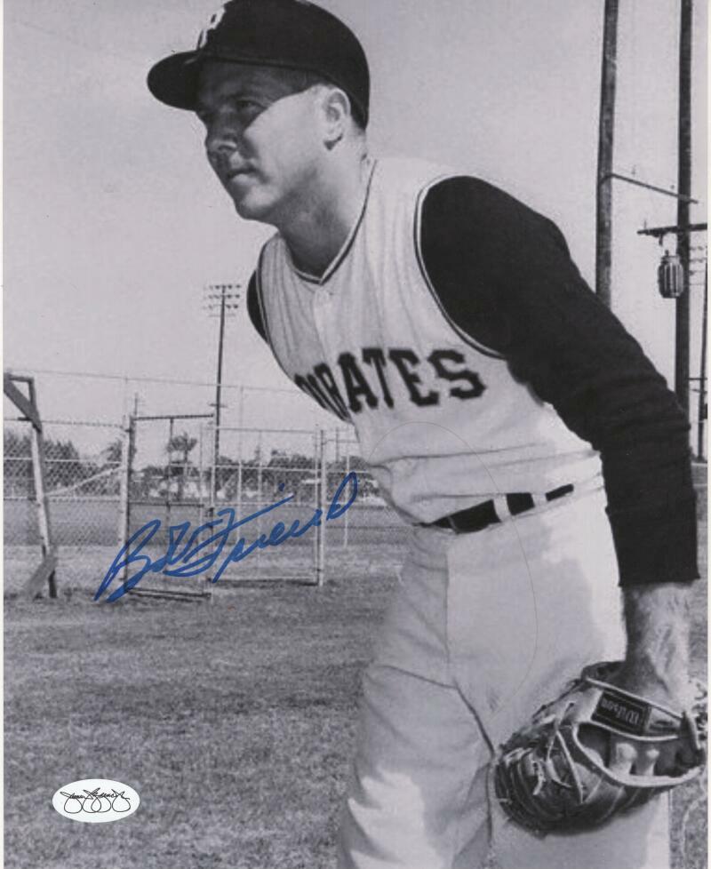 BOB FRIEND PITTSBURGH PIRATES SIGNED 8X10 PHOTO JSA SOA