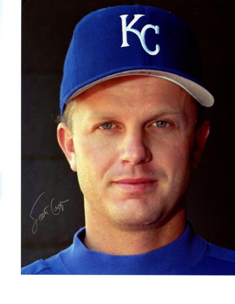 SCOTT COOPER KANSAS CITY ROYALS SIGNED 8X10 PHOTO COA