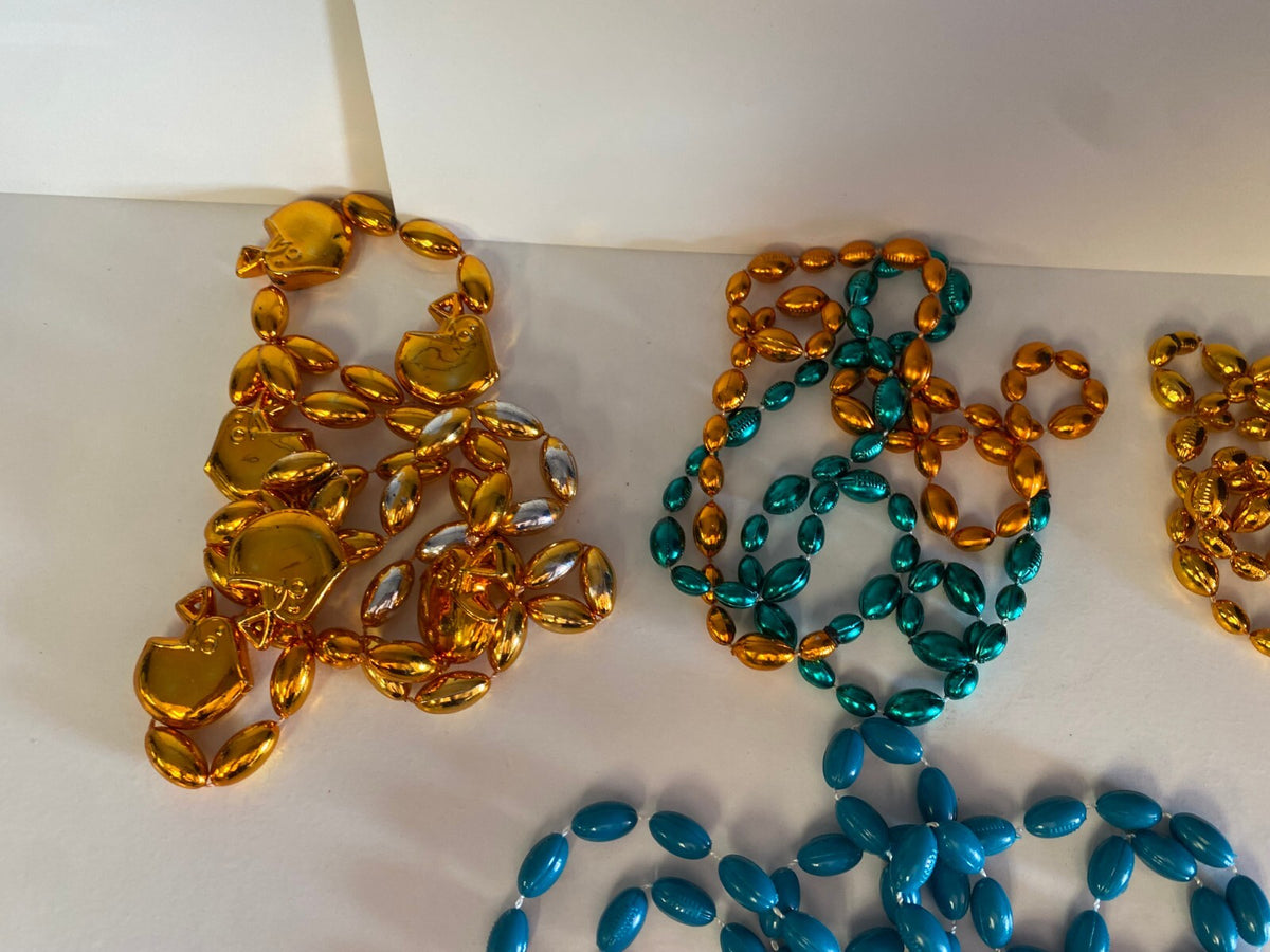 4PC LOT NFL FOOTBALL MIAMI DOLPHINS TEAM LOGO NECKLACE #1 FAN
