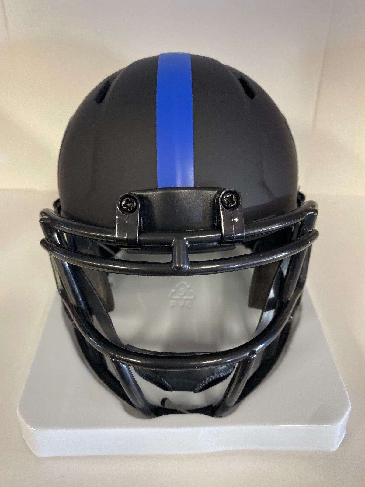 NFL FOOTBALL NEW YORK GIANTS ECLIPSE TEAM LOGO MINI HELMET UNSIGNED