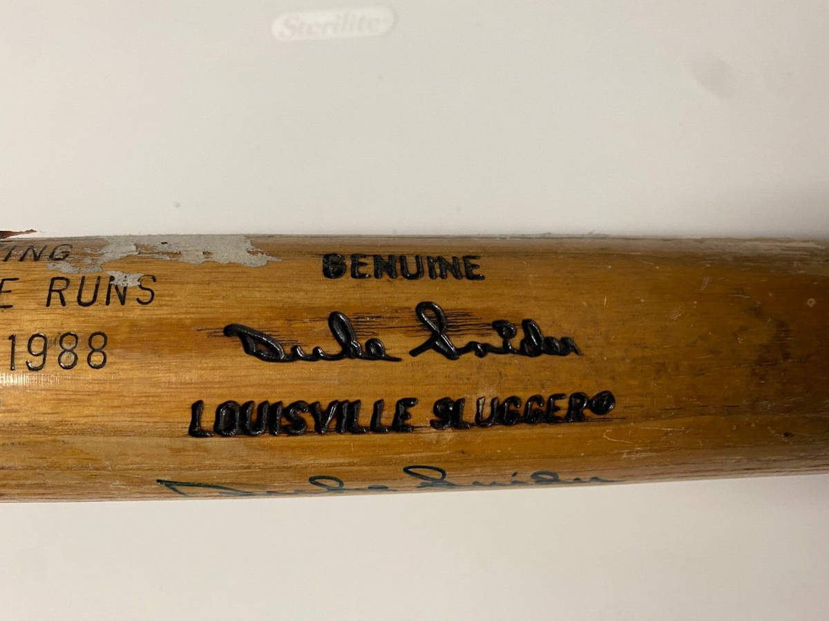 DUKE SNIDER DODGERS SIGNED AUTOGRAPHED VINTAGE LV SLUGGER 407 HOME RUN BAT W/COA