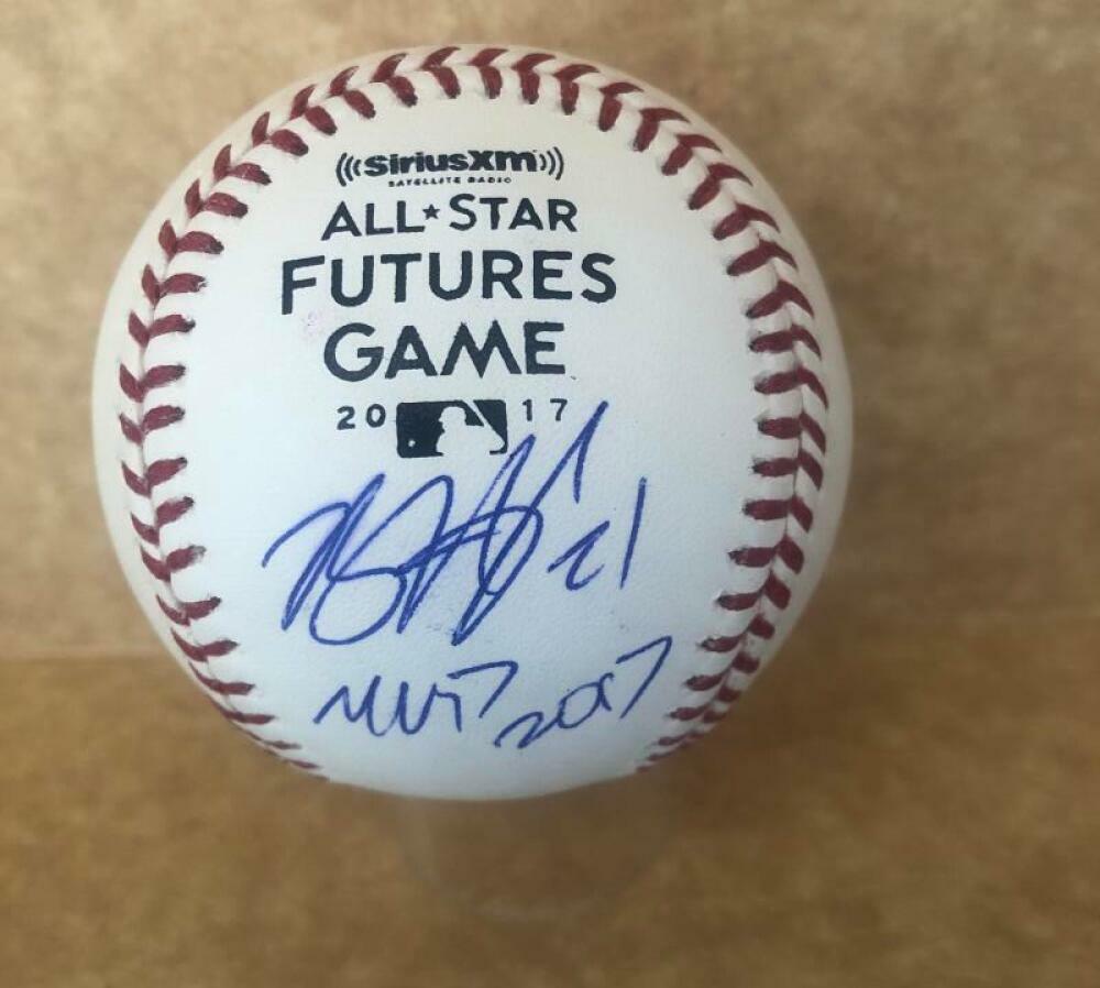 BRETT HONEYWELL MVP 2017 SIGNED 2017 FUTURES GAME BASEBALL JSA S61073