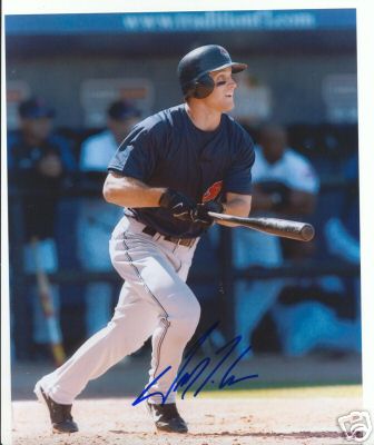 TREVOR CROWE CLEVELAND INDIANS SIGNED 8X10 PHOTO W/COA