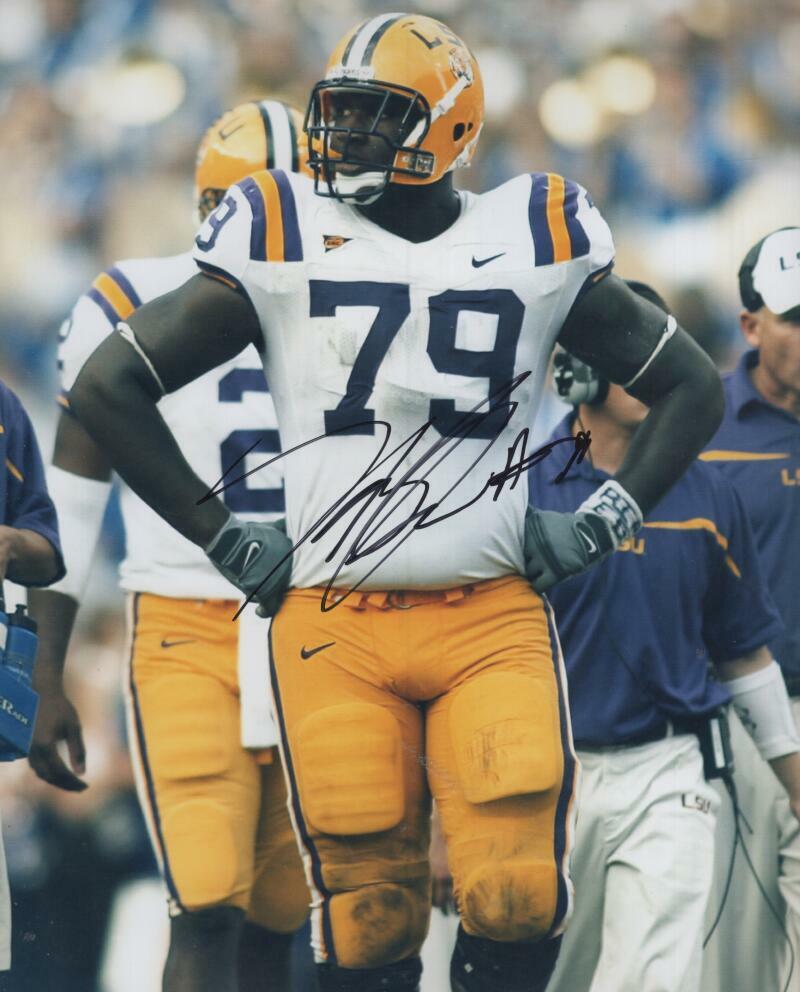HERMAN JOHNSON  LSU  SIGNED AUTOGRAPHED 8X10 PHOTO W/ COA