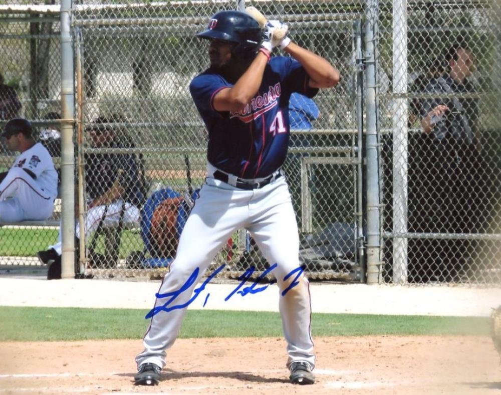 LAMONTE WADE MINNESOTA TWINS SIGNED AUTOGRAPHED 8X10 PHOTO W/COA