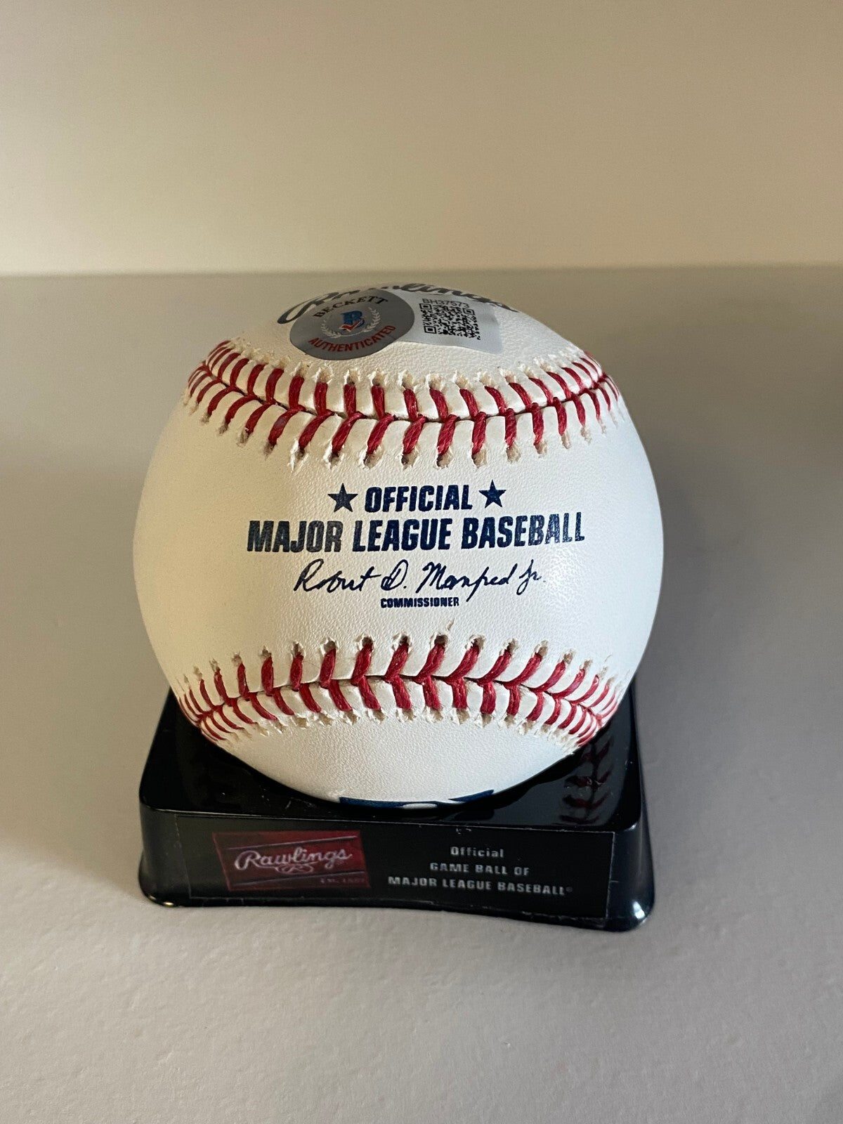 DREW ROM ST. LOUIS CARDINALS SIGNED AUTOGRAPHED M.L. BASEBALL BECKETT **