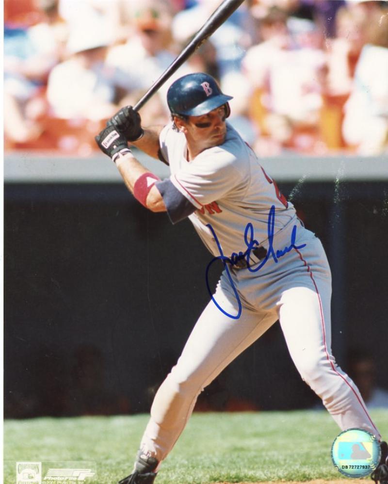 JACK CLARK BOSTON RED SOX H.O.F.  SIGNED AUTOGRAPHED 8X10 PHOTO W/COA