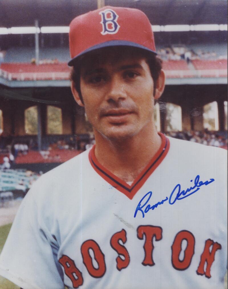 RAMON AVILES RED SOX SIGNED AUTOGRAPHED 8X10 PHOTO W/ COA