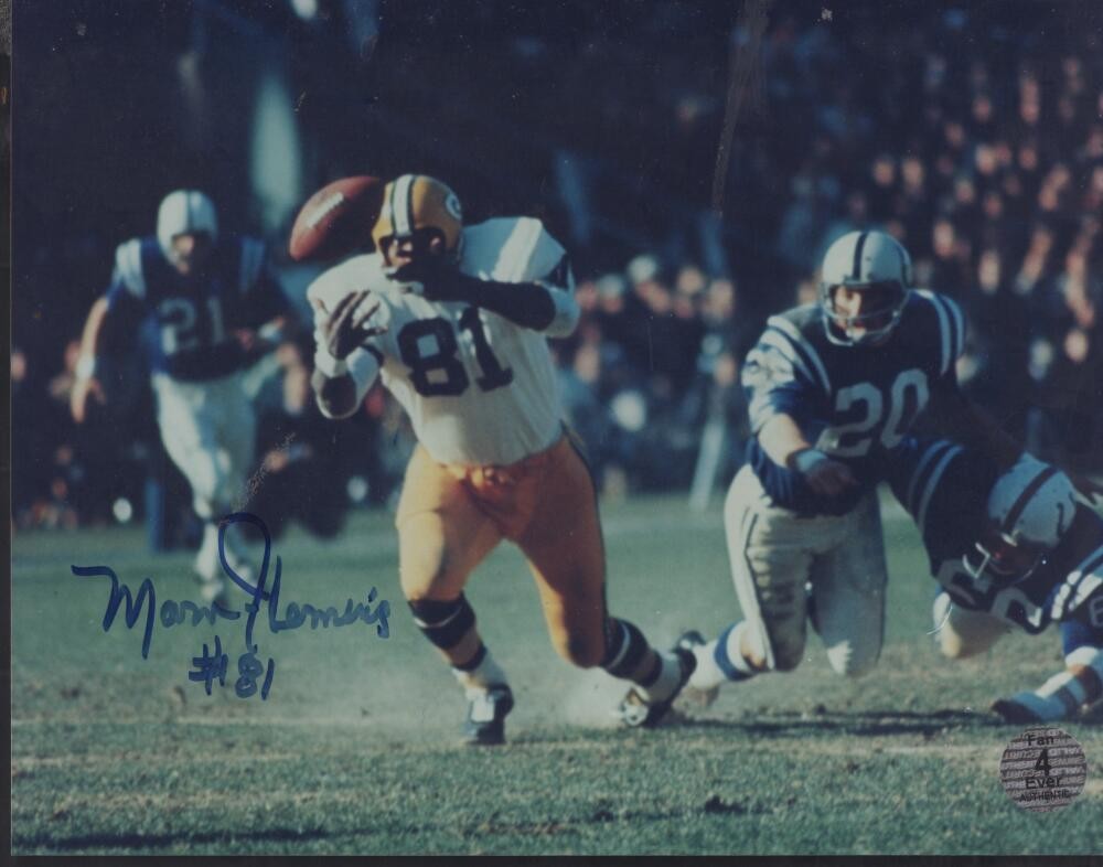 MARV FLEMING GREEN BAY PACKERS SIGNED AUTOGRAPHED 8X10 PHOTO W/ COA