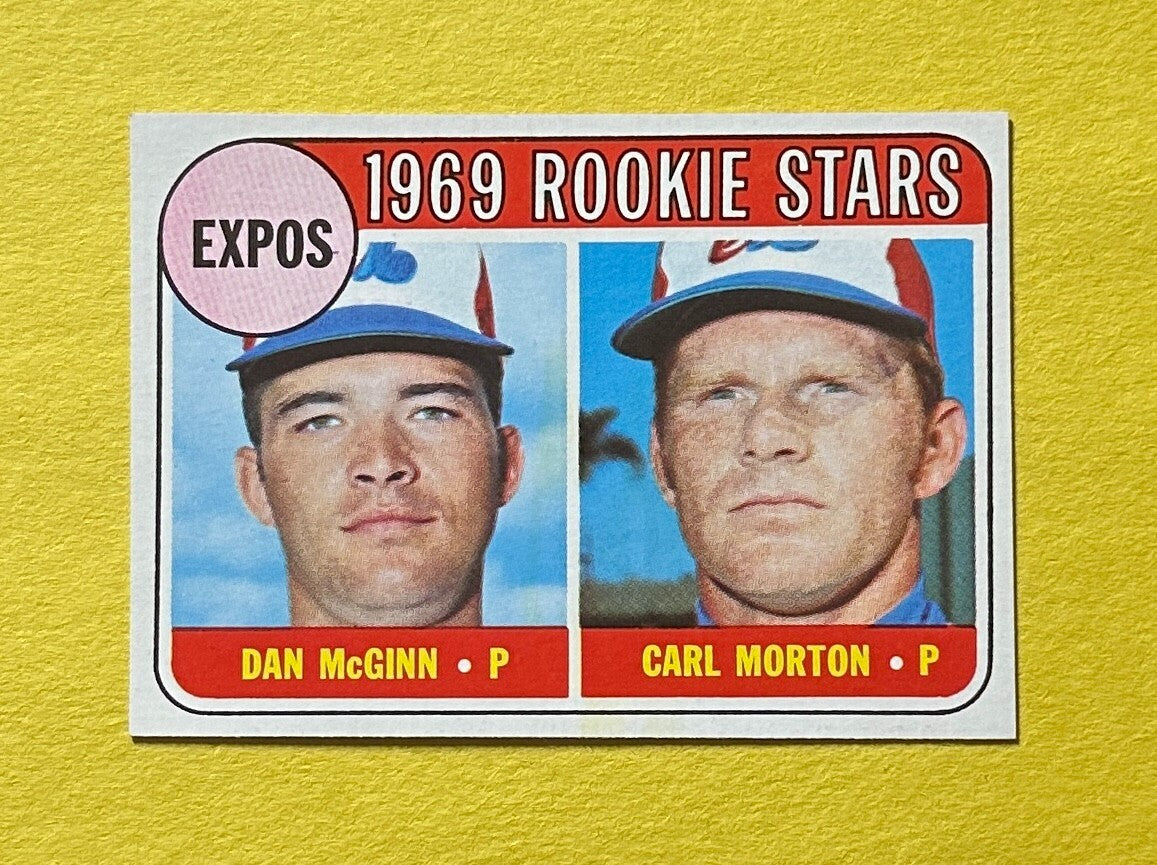1969 TOPPS 1969 EXPOS ROOKIE STARS MCGINN MORTON #646