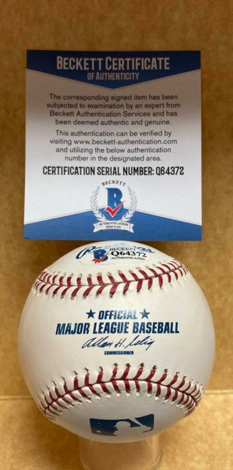 DON LEPPERT PITTSBURGH PIRATES SIGNED AUTOGRAPHED M.L. BASEBALL BECKETT Q64372